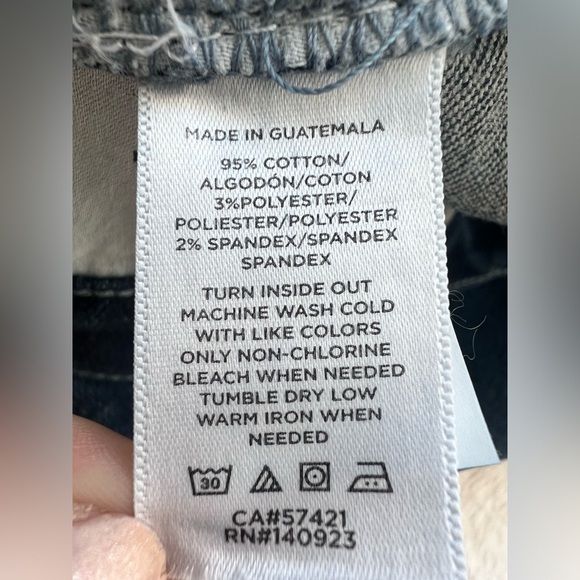 Loft High Waisted Flare Crop Stretchy Jeans Size 29 - Picture 8 of 9